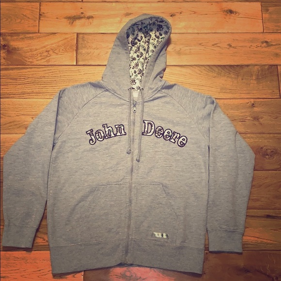 john deere zipper hoodie